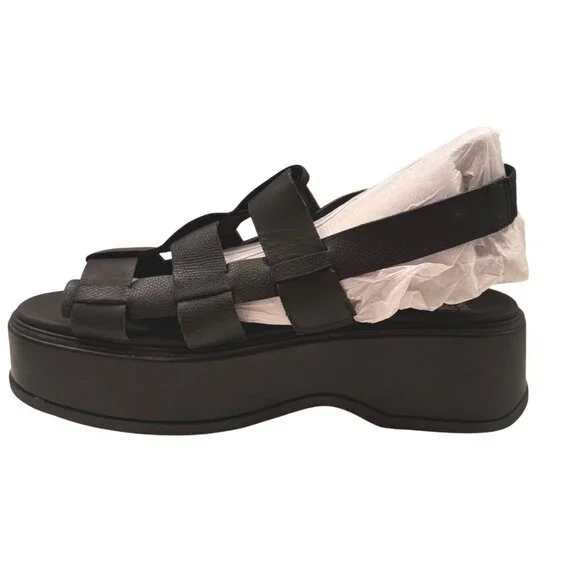 Sorel Dayspring Slingback Black Sandal Size 10 EU 41 Chunky NWOB - Picture 14 of 16